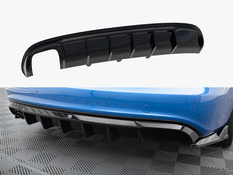 Audi - A4 S Line Sedan / Avant B8 (Version with dual exhaust tips on one side): Maxton Rear Diffuser