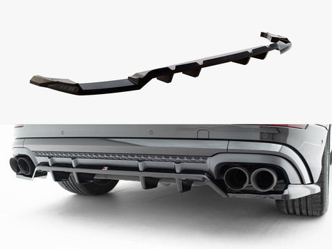 Audi - SQ8 / Q8 S Line MK1 Facelift: Maxton Rear Splitter (Vertical Bars) V2