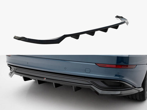 Audi - Q8 MK1: Maxton Rear Splitter (Vertical Bars)
