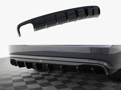 Audi - A4 B8 Facelift (Single side dual exhaust version): Maxton Rear Diffuser