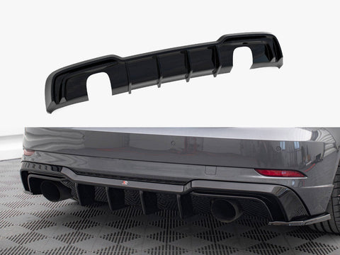 Audi - A3 S Line Sportback 8V Facelift (Version with single exhausts on both sides): Maxton Rear Diffuser