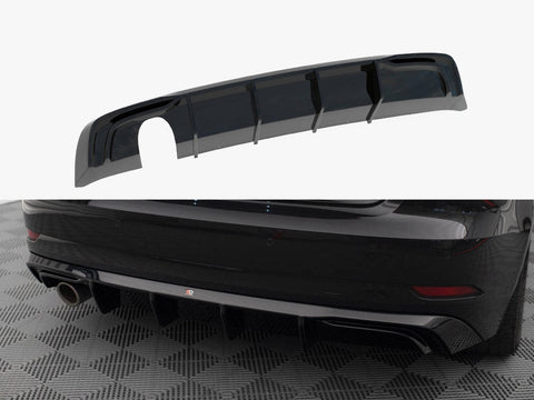 Audi - A3 Sportback 8V Facelift (Version with one exhaust tip on single side): Maxton Rear Diffuser