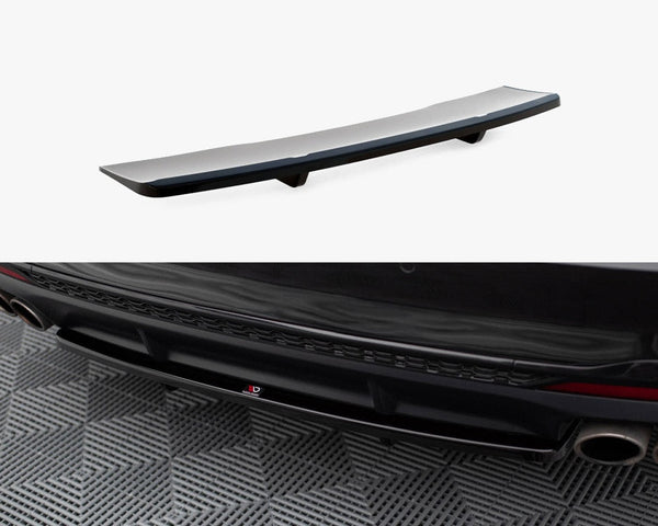 Audi - S4 B9 Facelift: Maxton Central Rear Splitter (Vertical Bars)