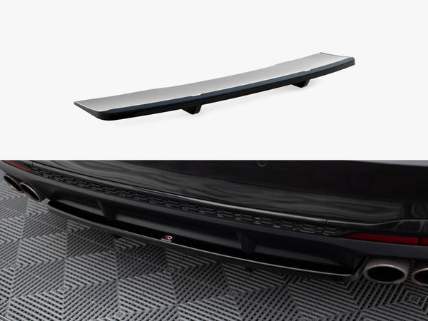 Audi - S4 B9 Facelift: Maxton Central Rear Splitter (Vertical Bars)