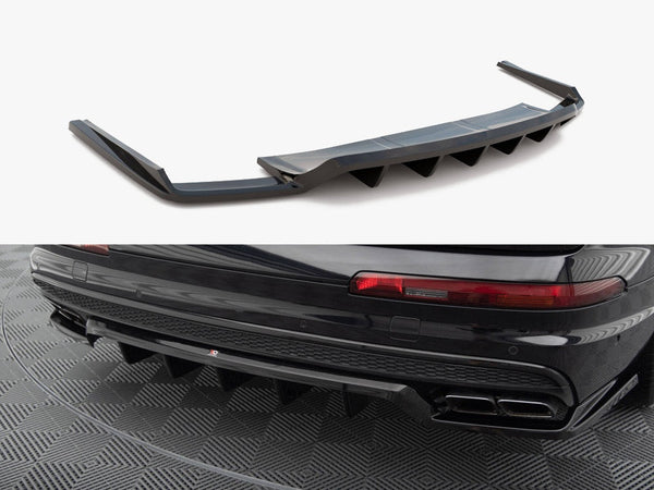 Audi - SQ7 MK2: Maxton Central Rear Splitter (Vertical Bars)
