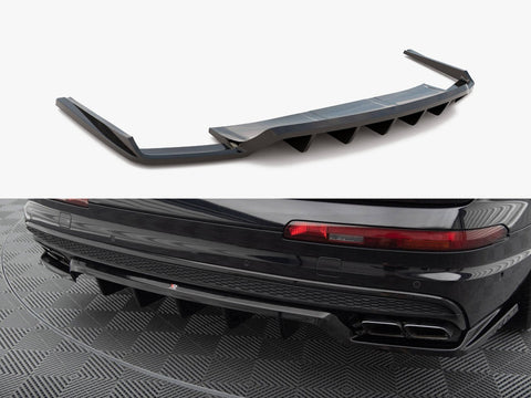 Audi - SQ7 MK2: Maxton Central Rear Splitter (Vertical Bars)