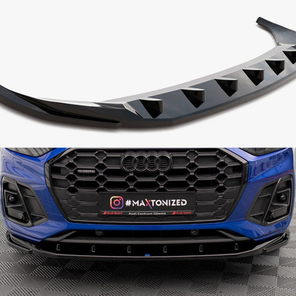 Audi - SQ5 / Q5 S Line SUV / Sportback MK2 Facelift: Maxton Front Splitter V2