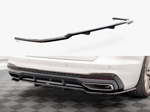Audi - A4 S Line B9 Facelift: Maxton Central Rear Splitter (Vertical Bars)