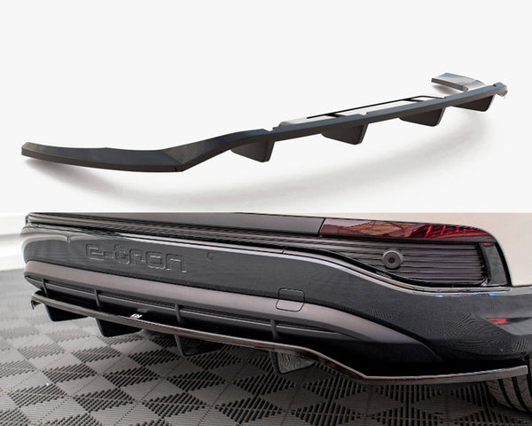 Audi - Q4 e-Tron Sportback MK1: Maxton Central Rear Splitter (Vertical Bars)