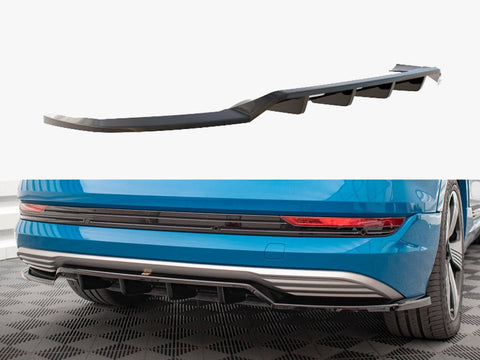 Audi - e-Tron: Maxton Central Rear Splitter (Vertical Bars)
