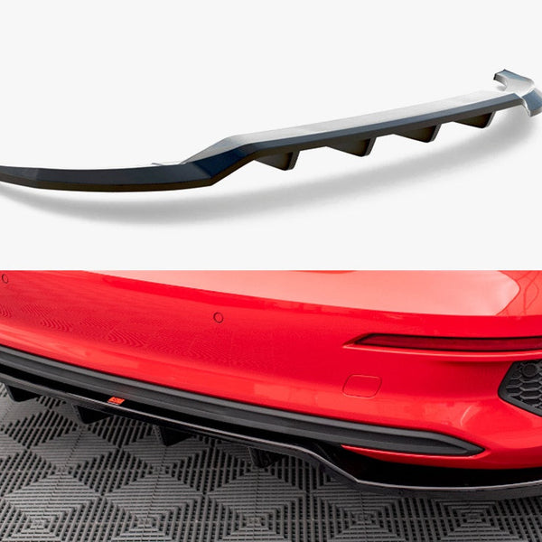 Audi - A3 Sportback 8Y: Maxton Central Rear Splitter (Vertical Bars)