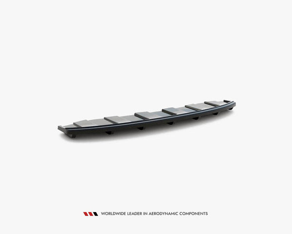 audi a6 c7 s line avant exhaust 2x1 2011 2014 maxton central rear splitter vertical bars