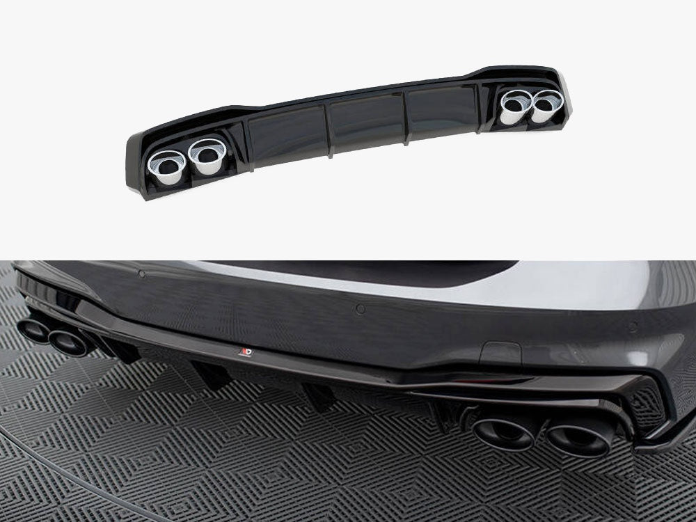 Audi - A7 S Line C8 / S7 C8 / C8 Facelift / S7 Facelift: Maxton Rear Diffuser + Exhaust Ends Imitation