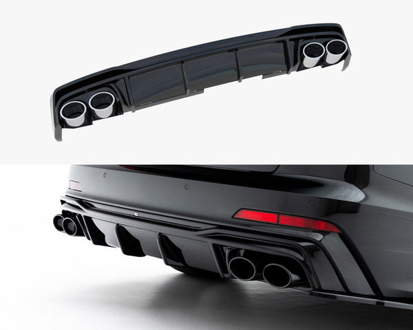 Audi - A6 S Line / S6 C8 / C8 Facelift: Maxton Rear Diffuser + Exhaust Ends Imitation
