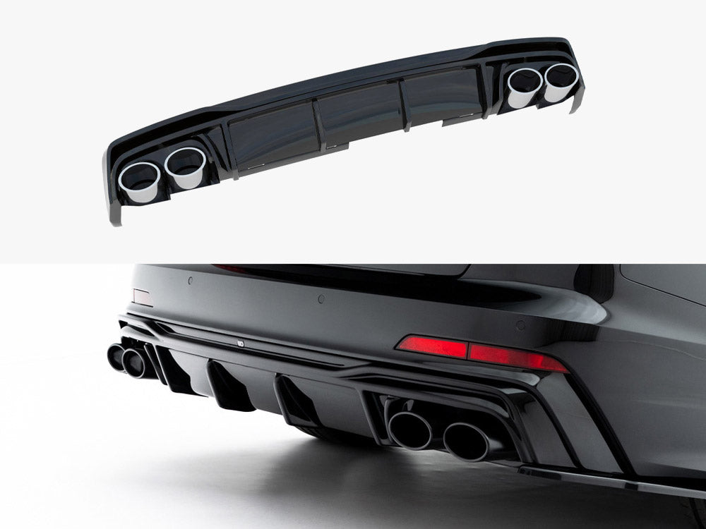 Audi - A6 S Line / S6 C8 / C8 Facelift: Maxton Rear Diffuser + Exhaust Ends Imitation