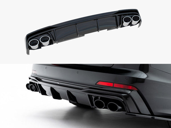 Audi - A6 S Line / S6 C8 / C8 Facelift: Maxton Rear Diffuser + Exhaust Ends Imitation