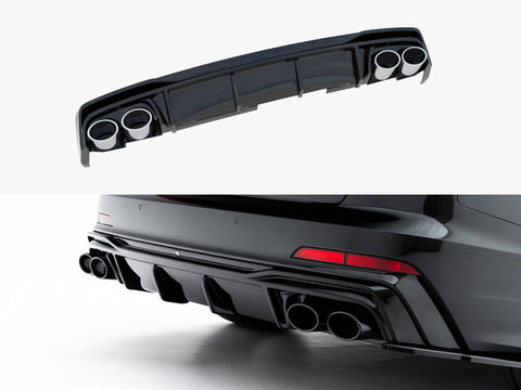 Audi - A6 S Line / S6 C8 / C8 Facelift: Maxton Rear Diffuser + Exhaust Ends Imitation