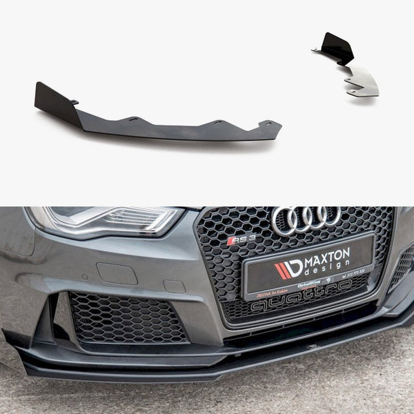 Audi - RS3 8V Sportback: Maxton Front Splitter Flaps