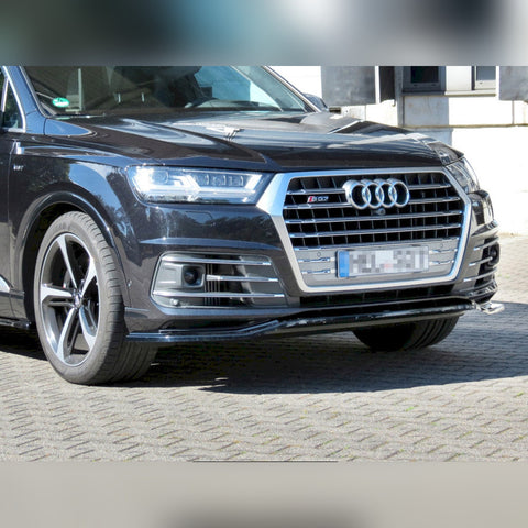 audi sq7 q7 s line mk2 2016 2020 maxton front splitter