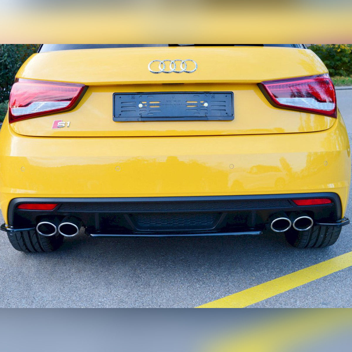 audi s1 mk1 2014 2018 maxton rear central splitter