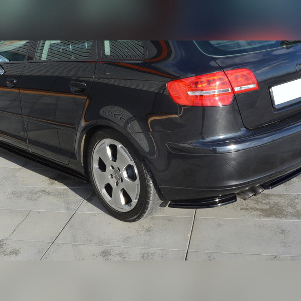 audi a3 sportback 8p 8p facelift maxton rear side splitters