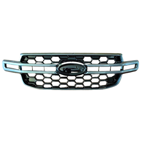 Ranger - T9: Gloss Black Badgeless Grill 23+
