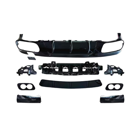 CLS - W257: Black CLS53 Style Diffuser with Exhaust Tips 19-23