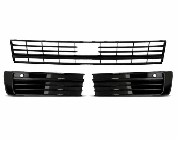 Transporter - T6: Gloss Black Lower Grille Trim with Parking Sensors 15-19