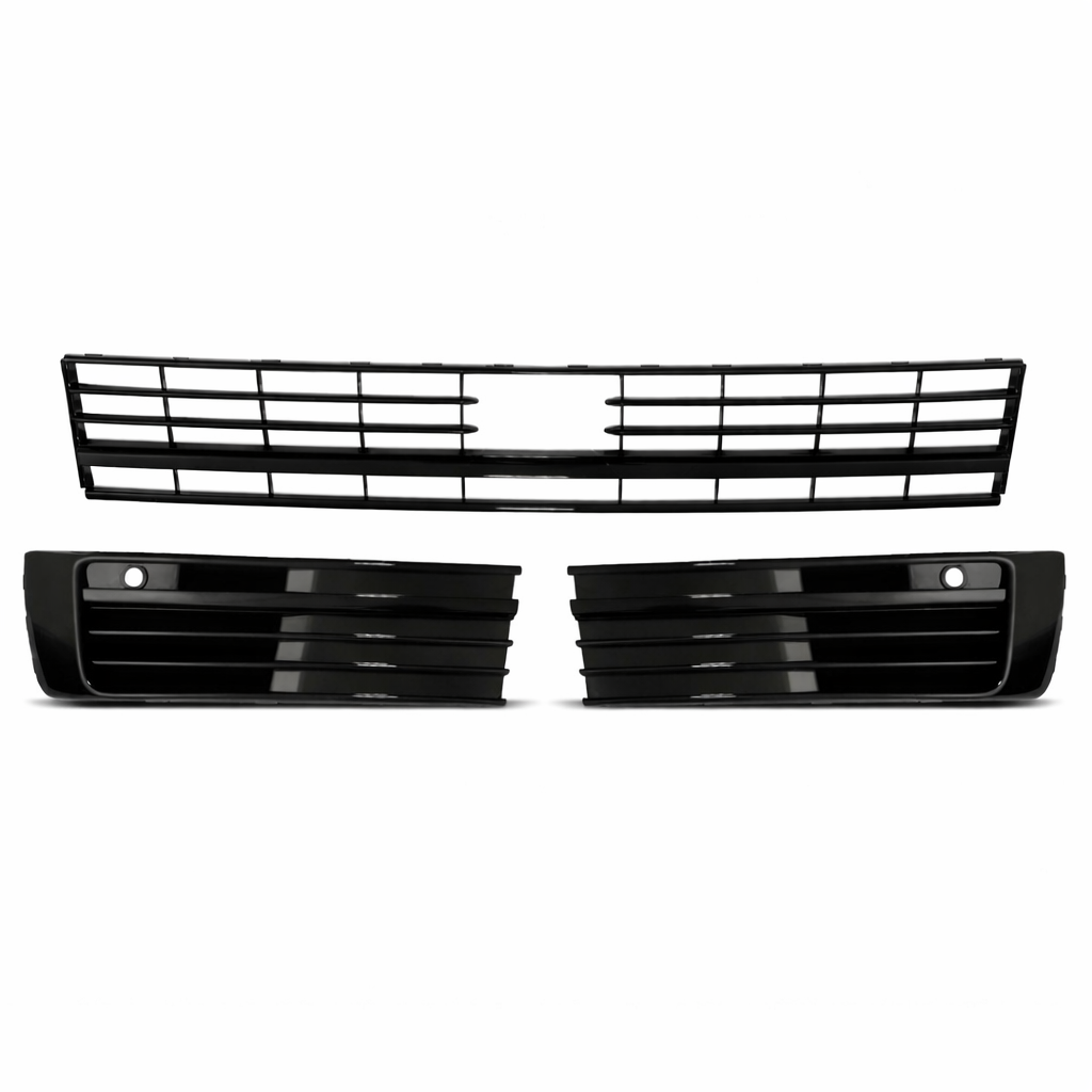 Transporter - T6: Gloss Black Lower Grille Trim with Parking Sensors 15-19
