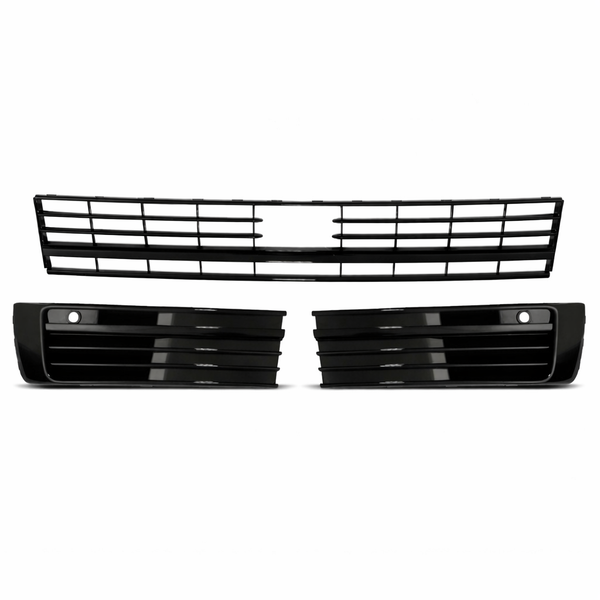 Transporter - T6: Gloss Black Lower Grille Trim with Parking Sensors 15-19