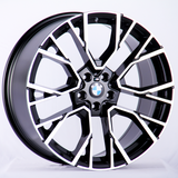 X5 - F15: 22" Diamond Cut Black 809M Style Alloy Wheels 14-18
