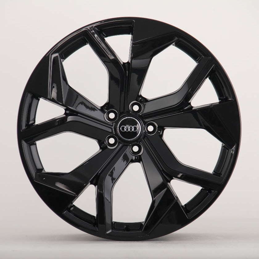 A5 - B9: 20" Gloss Black RS7 Style Alloy Wheels 16+