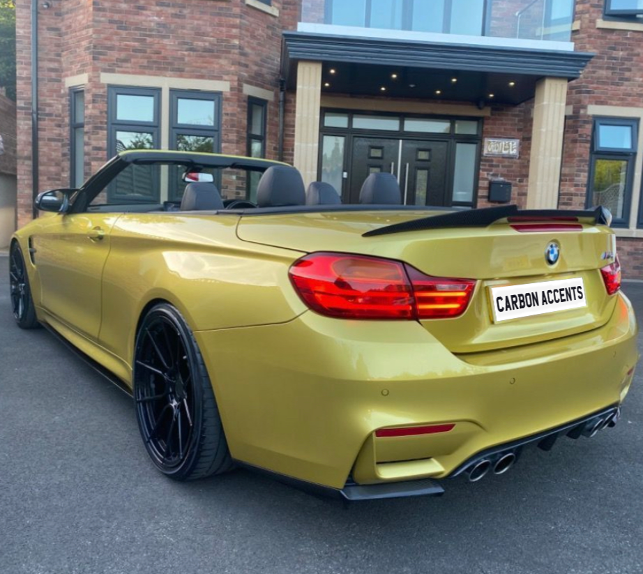 4 Series & M4 Convertible - F33/F83: Carbon Fibre PSM Style Spoiler - Carbon Accents