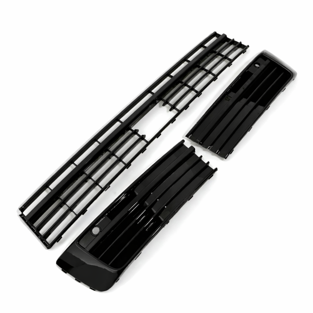 Transporter - T6: Gloss Black Lower Grille Trim with Parking Sensors 15-19