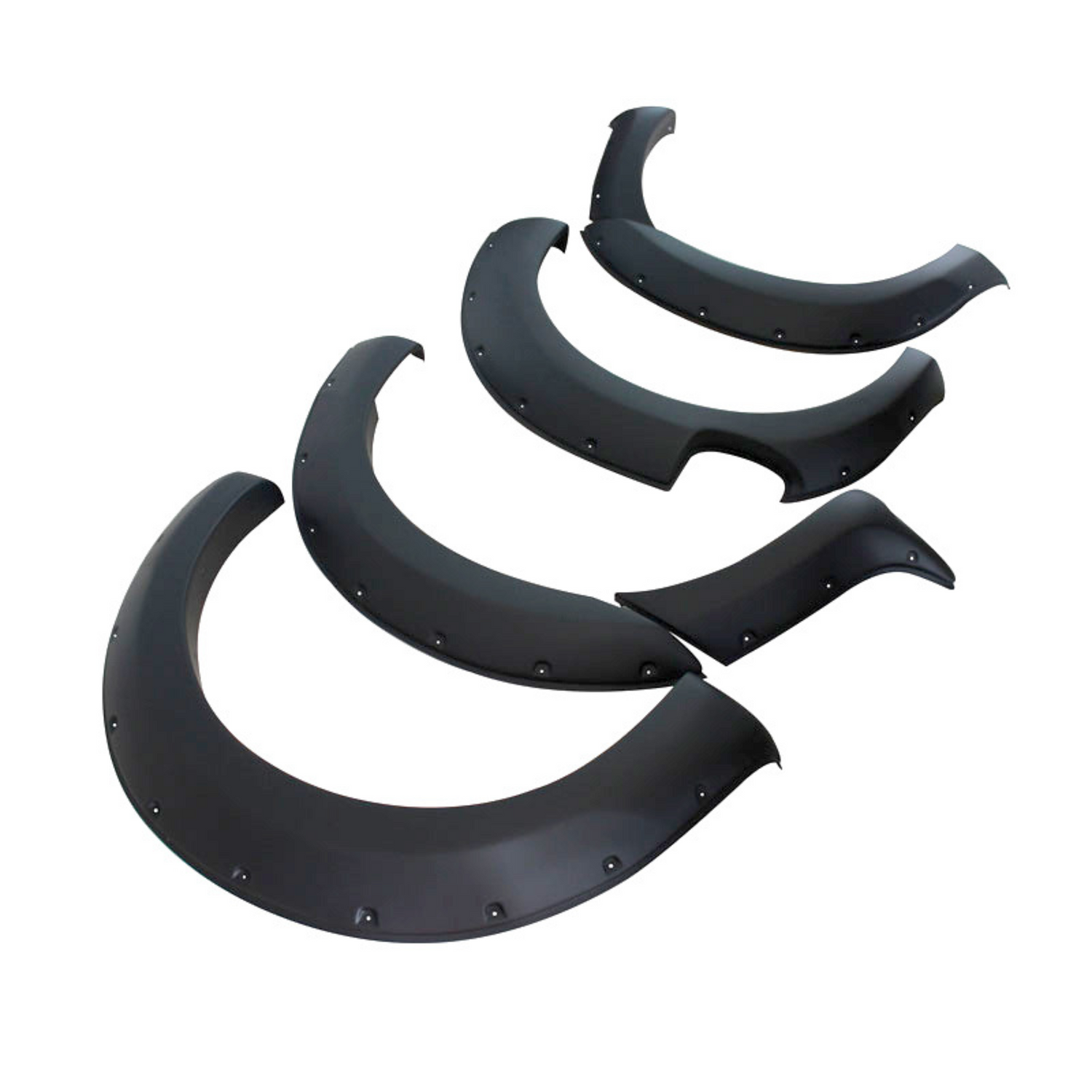 Ford Ranger T7 Matte Black Fender Flare Raptor Style – Carbon Accents