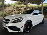 A Class - W176 Facelift: Gloss Black Front Canards 16-18