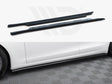 Model S - Plaid Facelift: Gloss Black Maxton Side Skirts V2 21+