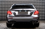 E Class - W213 Saloon: Black Rear Diffuser 16-20