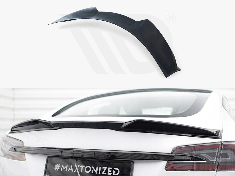 Model S - Plaid Facelift: Gloss Black Maxton 3D Spoiler 21+