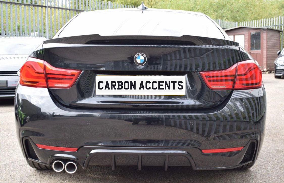 4 Series - F36 Gran Coupe: Carbon Fibre V Style Spoiler 14-20