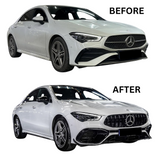 CLA - W118 Facelift: Gloss Black GT Panamericana Style Grill 24+