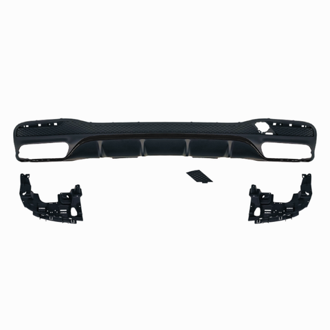 GLE - W166: 63 Style Gloss Black Rear Diffuser 15-18