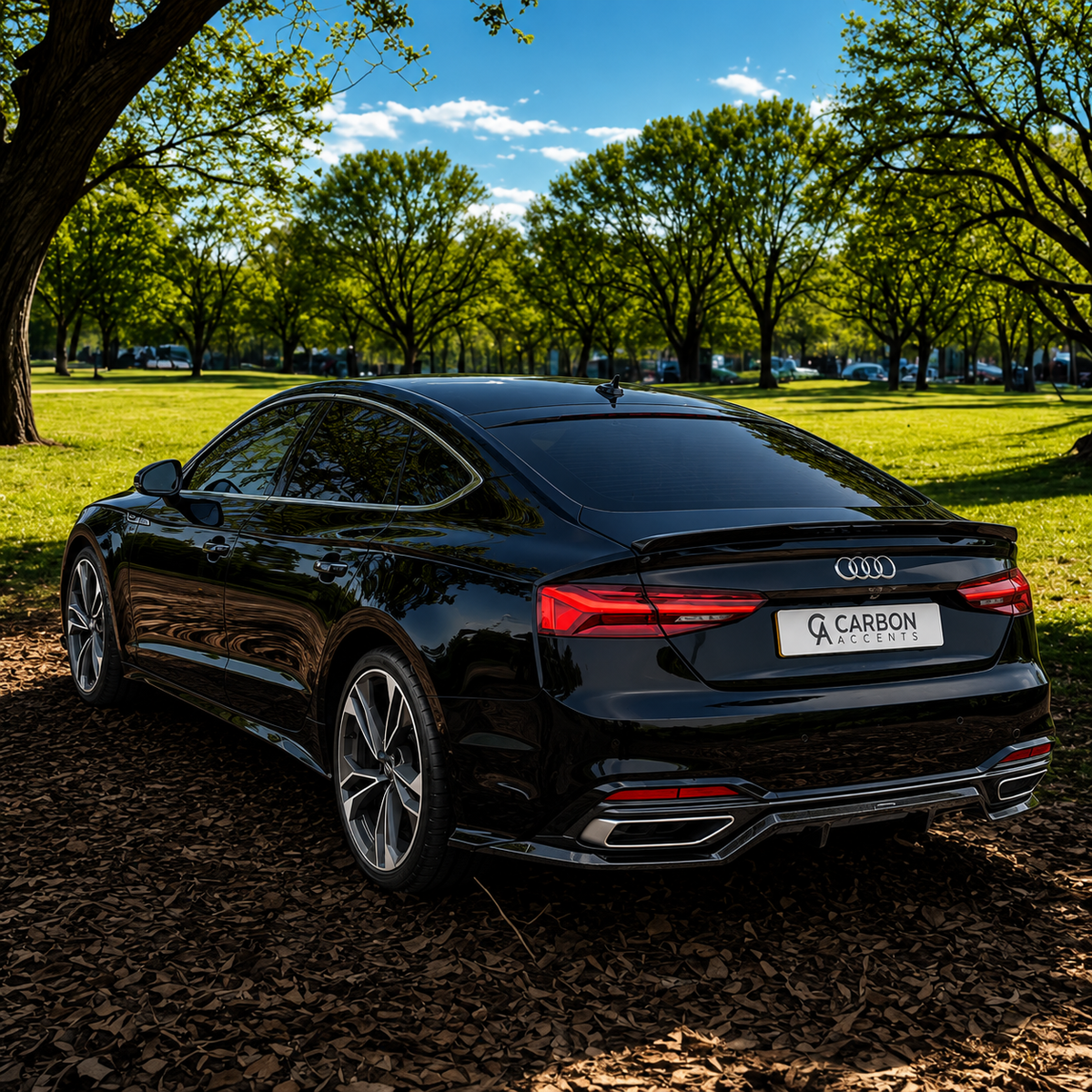 A5 - F5: Gloss Black Rear Spoiler 17+