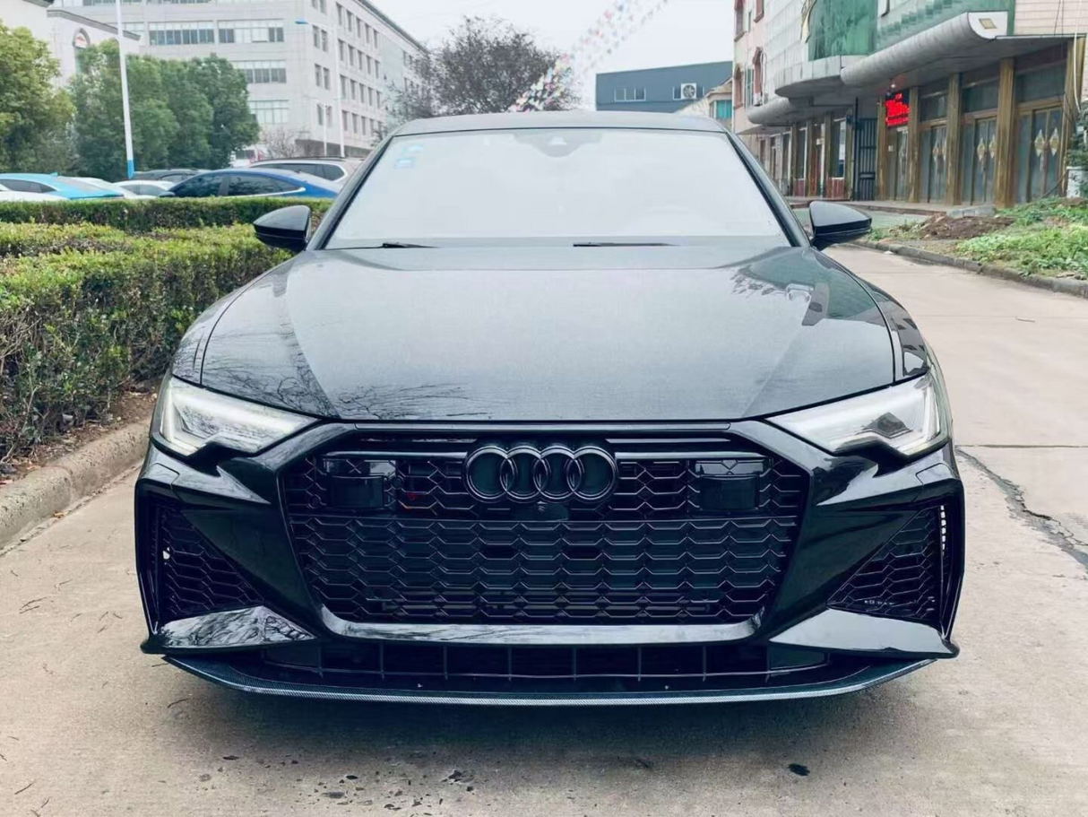 A6 - C8: Gloss Black Honeycomb Style Grill 18-22
