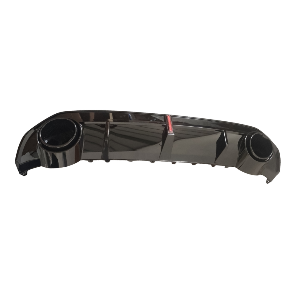 A3 - 8Y/8YS: Gloss Black RS3 Style LED Diffuser with Black Exhaust Tips 21-24