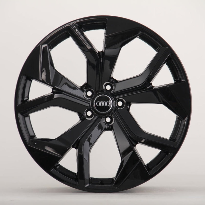 A6 - C8: 20" Gloss Black RS7 Style Alloy Wheels 18+