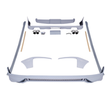 Transporter - T6 LWB: Primed Splitter Side Skirt Rear Bumper Spoiler 15-19