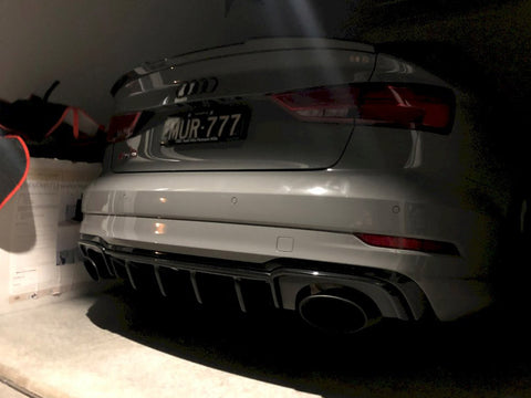 Audi - RS3 8V Facelift Sedan (2017-2020): Maxton Rear Diffuser