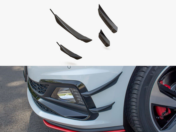 VW - Polo GTI MK6: Maxton Front Bumper Wings (Canards)