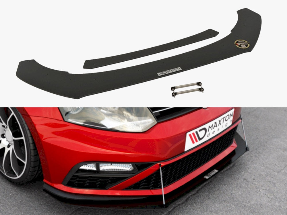 VW - Polo GTI MK5 Facelift: Maxton Front Racing Splitter